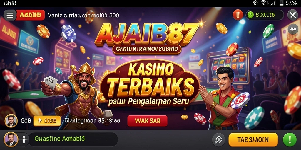 Tampilan menarik dari gameplay Kasino di AJAIB88.