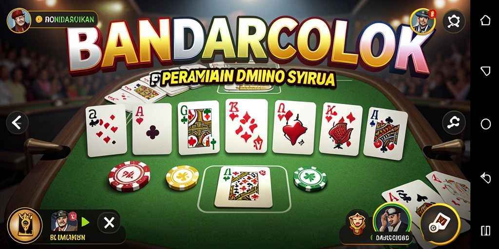 Screenshot gameplay BANDARCOLOK yang menunjukkan momen seru dalam permainan Domino.