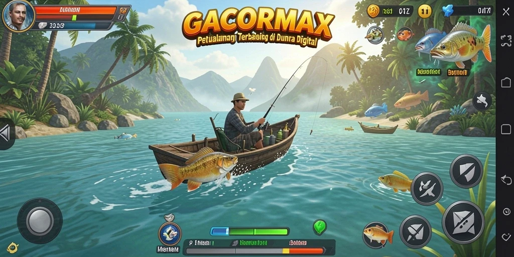 Tangkapan ikan menakjubkan dalam gameplay GACORMAX.