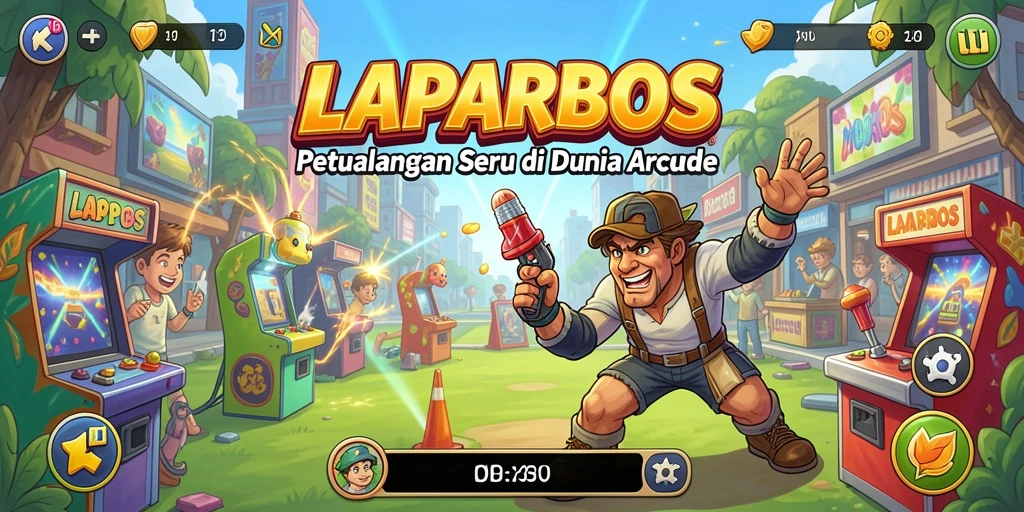 Tampilan penuh aksi gameplay LAPARBOS yang memukau.