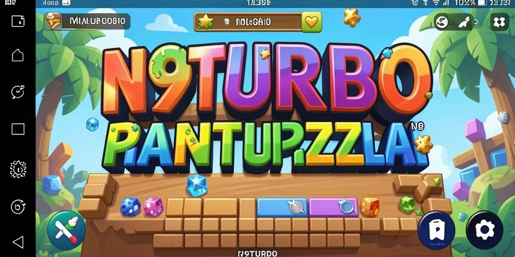 Tampilan gameplay menarik di N9TURBO dengan berbagai tantangan puzzle.