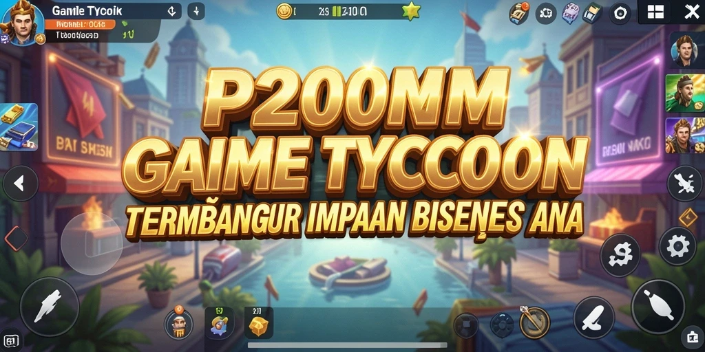 Tampilan gameplay P200M yang menakjubkan dalam dunia Tycoon.