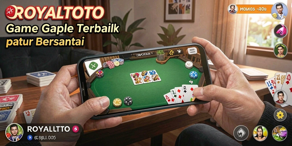 Tampilan menarik dari gameplay Gaple di ROYALTOTO.