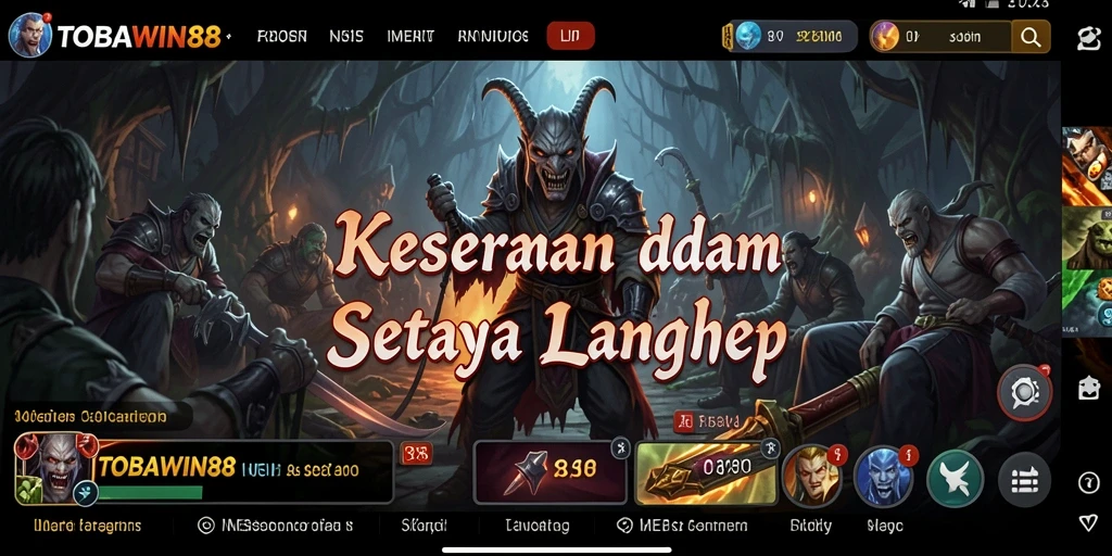 Tampilan gameplay menyeramkan dari TOBAWIN88 yang penuh ketegangan.